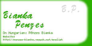 bianka penzes business card