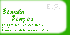 bianka penzes business card